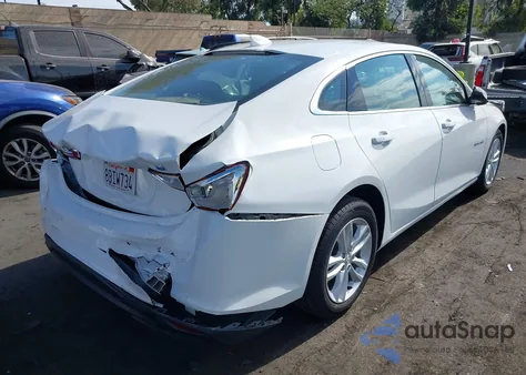 2017 Chevrolet Malibu Hybrid z USA, uszkodzony, nr VIN 1G1ZJ5SU9HF182221